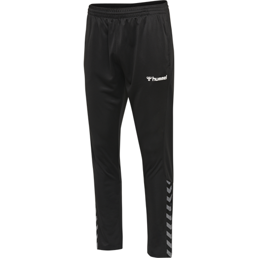 hmlAUTHENTIC KIDS POLY PANT, BLACK/WHITE, packshot