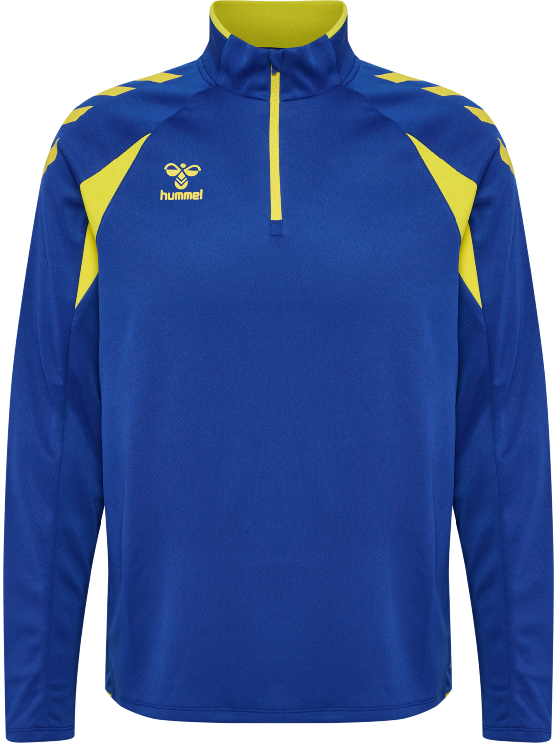 hmlCORE 2.0 HALF ZIP, TRUE BLUE/BLAZING YELLOW, packshot