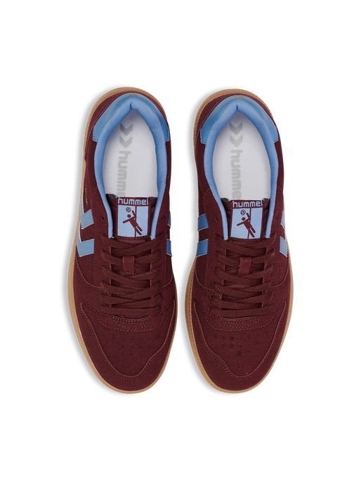 HANDBALL PERFEKT SYNTH. SUEDE, WINDSOR WINE/FADED DENIM, packshot