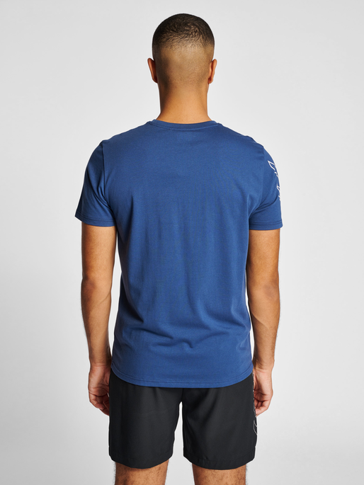 TE INSIGNIA - BLUE hummel T-SHIRT COTTON JEFF