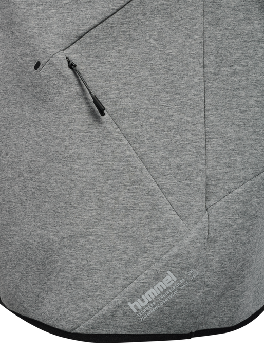 hmlTECH FLEECE HALFZIP, GREY MELANGE hmlTECH FLEECE HALFZIP, GREY MELANGE, packshot