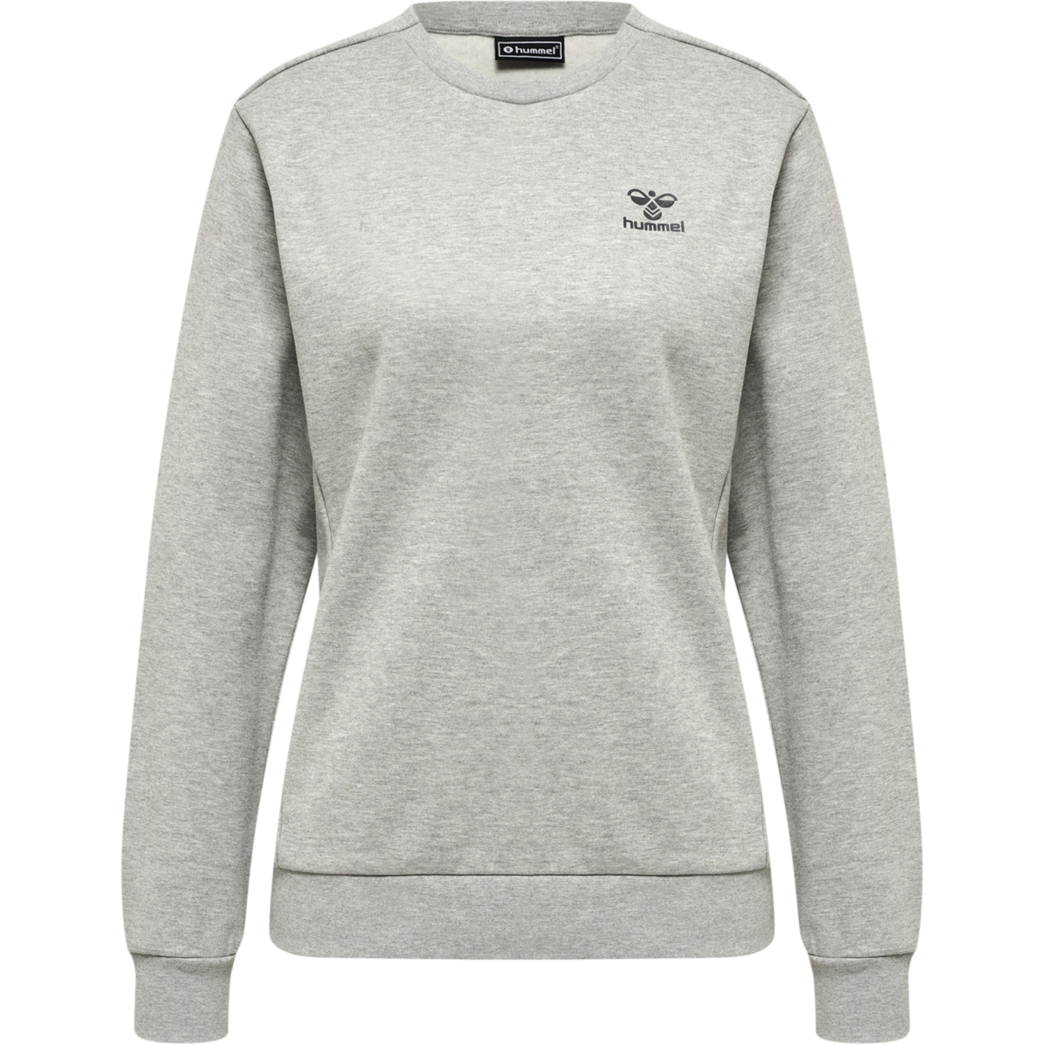 hmlOFFGRID SWEATSHIRT WO, GREY MELANGE/FORGED IRON, packshot