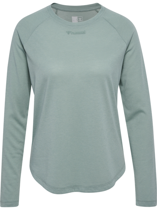 hmlMT VANJA T-SHIRT L/S, CHINOIS GREEN, packshot