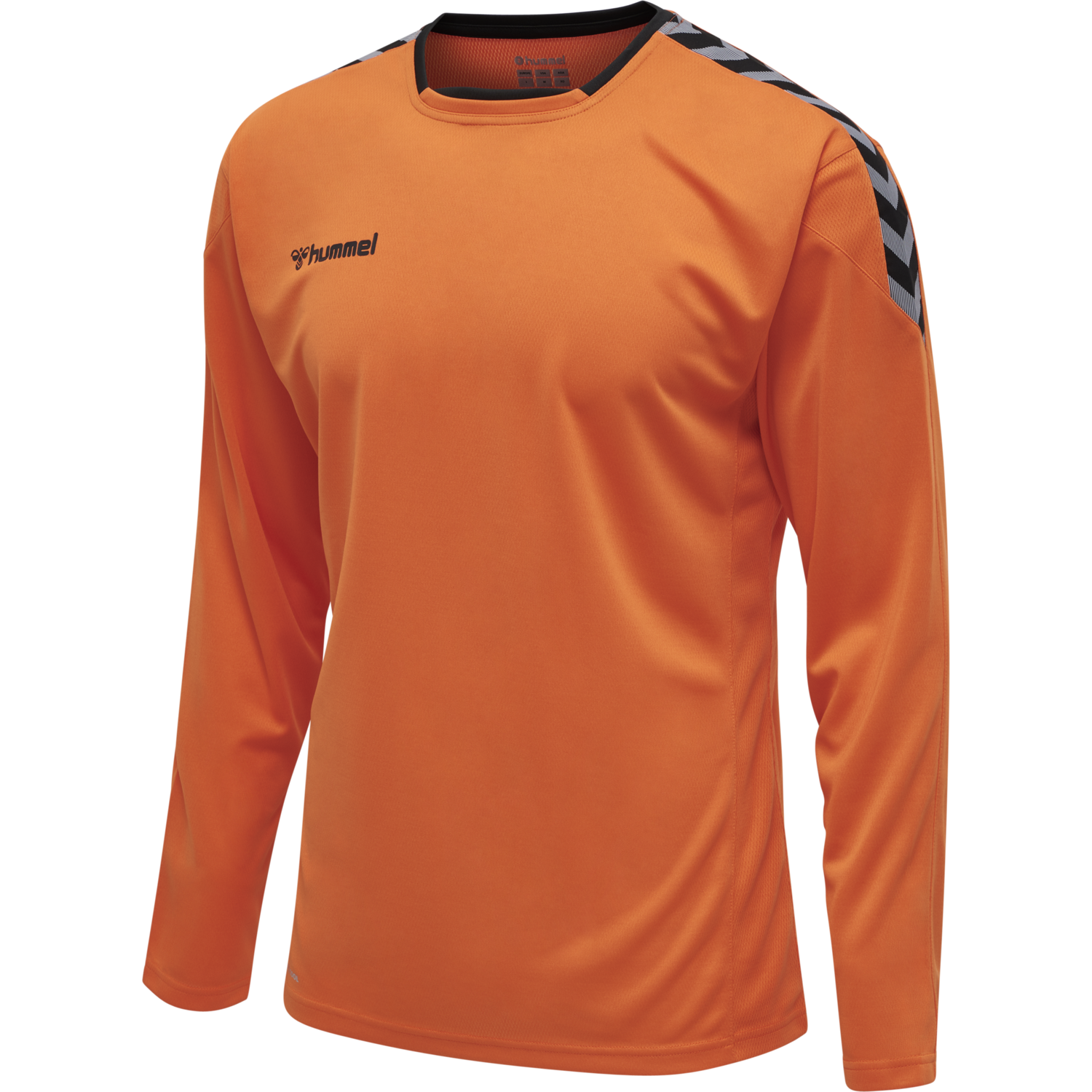 hmlAUTHENTIC POLY JERSEY L/S, TANGERINE, packshot