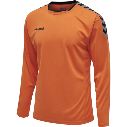 hmlAUTHENTIC POLY JERSEY L/S, TANGERINE, packshot