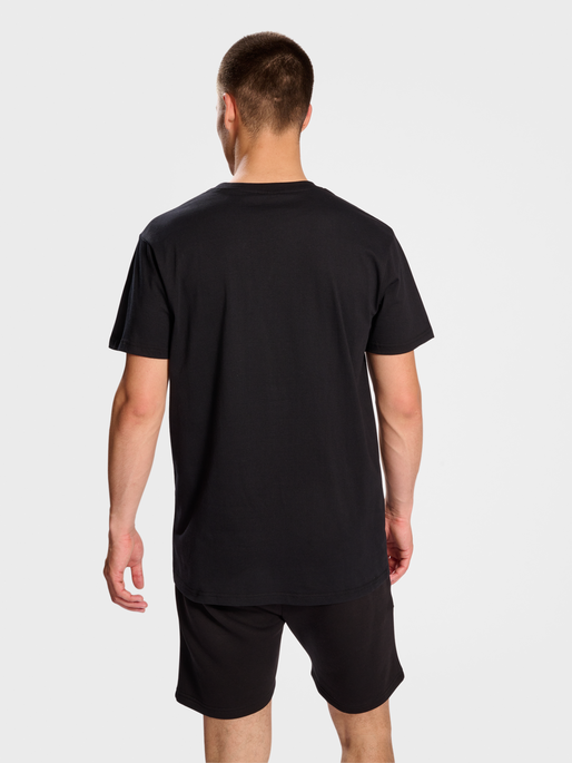 hmlACTIVE STRIPE CO TEE S/S, BLACK, model