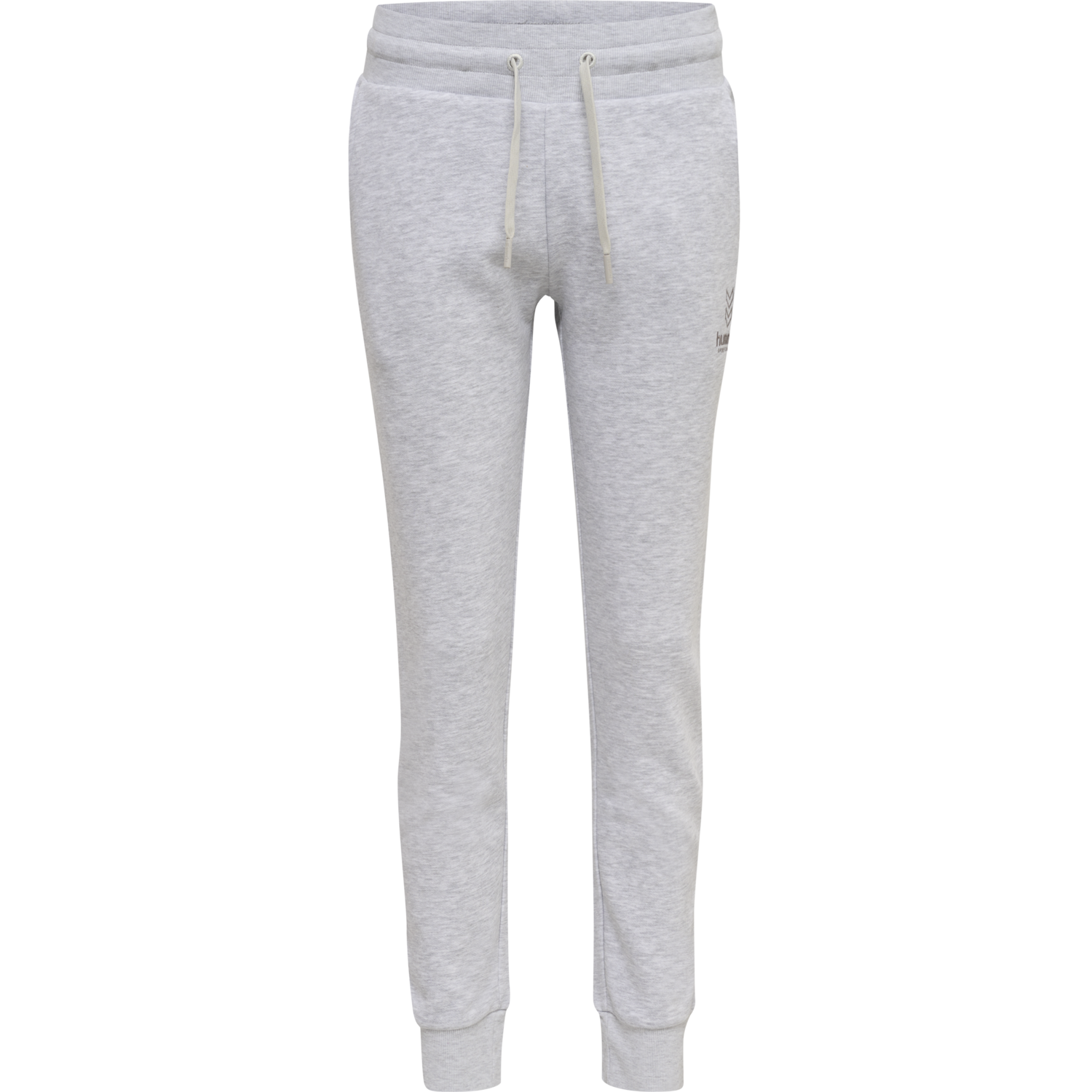 hmlOLIVIA REGULAR PANTS, LIGHT GREY MELANGE, packshot