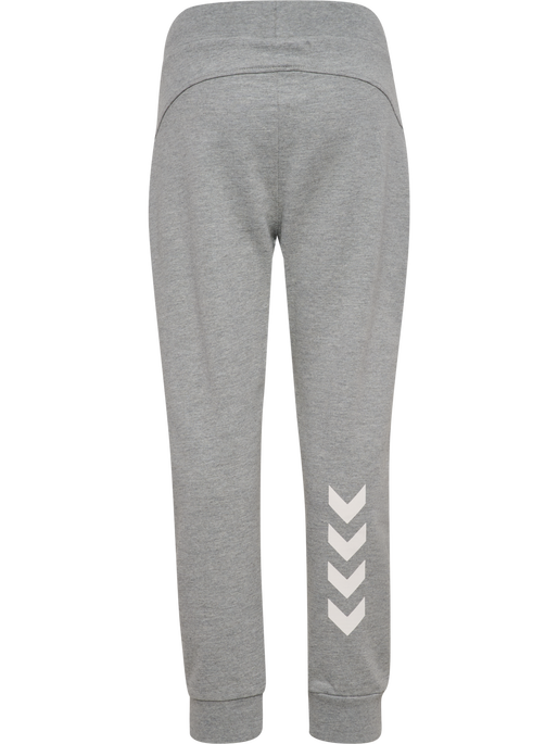 hmlJR REGULAR ADJ WAIST PANTS, GREY MELANGE hmlJR REGULAR ADJ WAIST PANTS, GREY MELANGE, packshot
