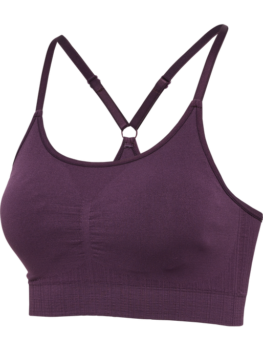 hmlMT DEFINE SEAMLESS PADDED BRA, PLUM PERFECT, packshot