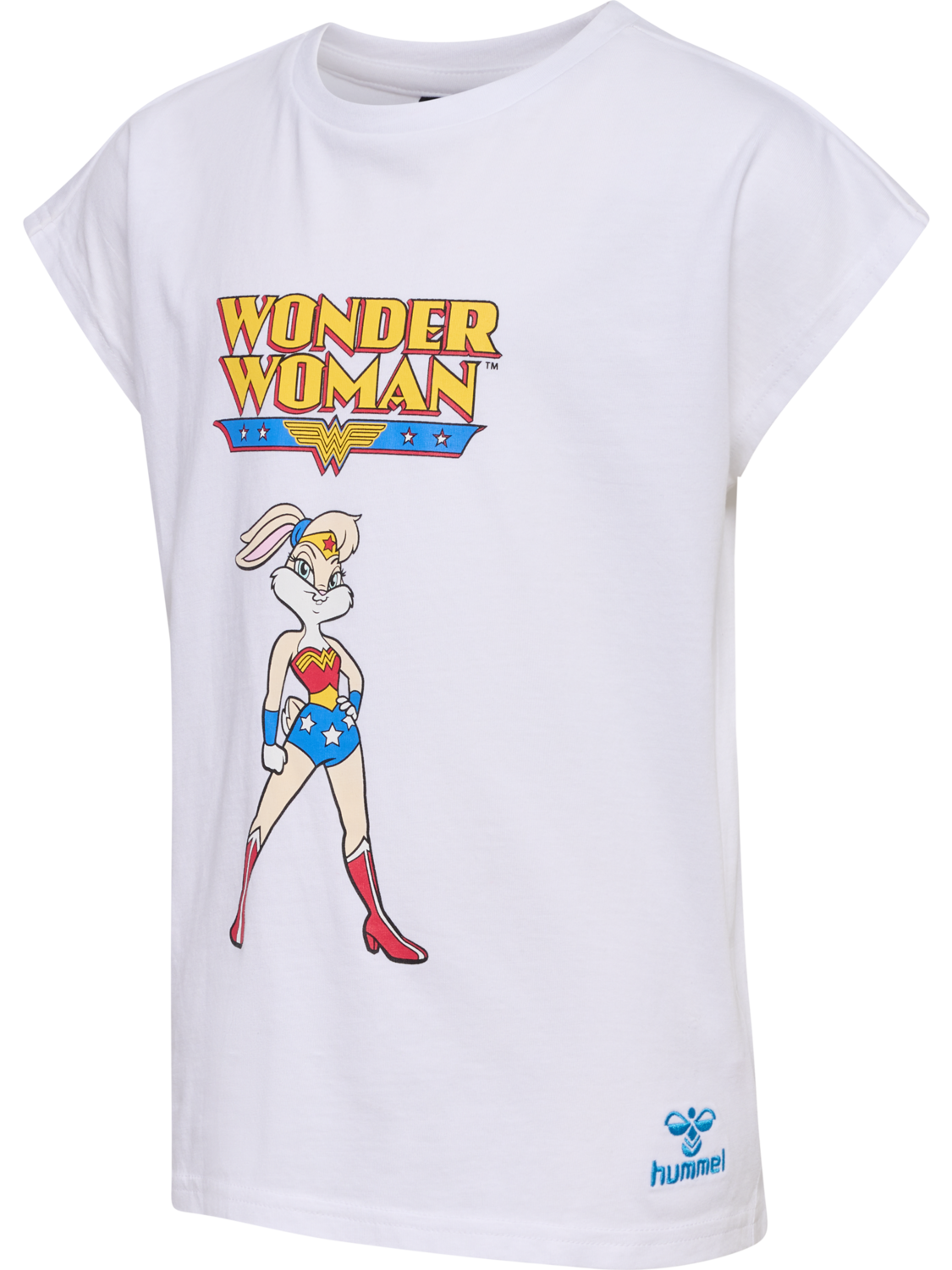 hmlLOLA BUNNY T-SHIRT S/S, WHITE, packshot
