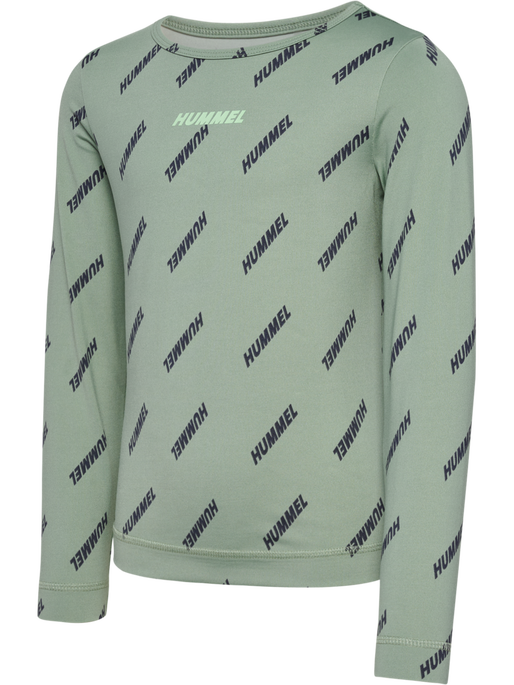 hmlSILJE TOP L/S, ICEBERG GREEN, packshot