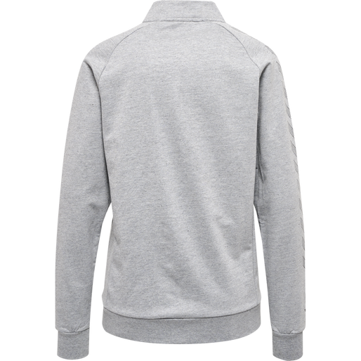 hmlMOVE GRID COTTON ZIP JACKET WOMA, GREY MELANGE, packshot