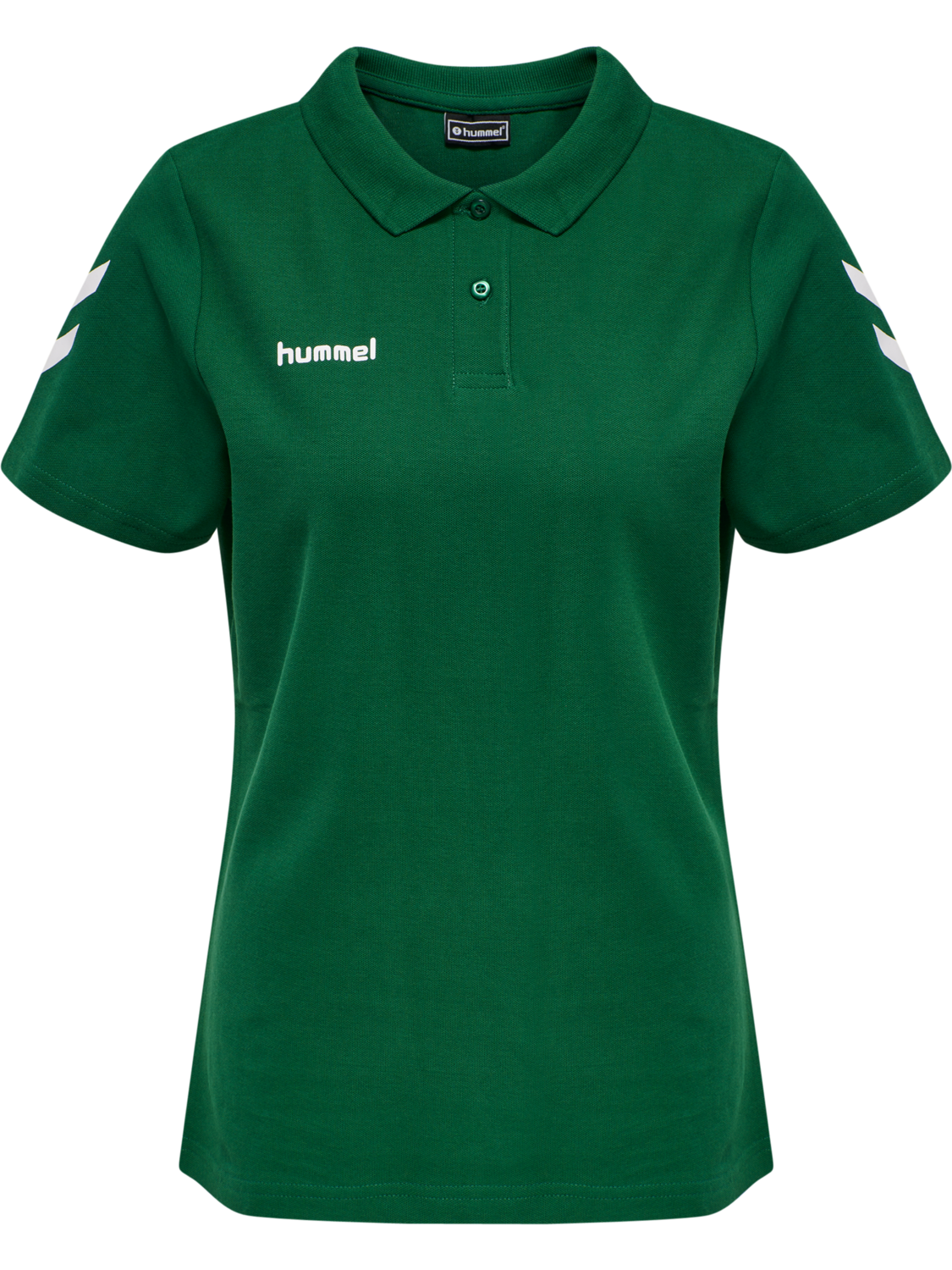 HMLGO COTTON POLO WOMAN, EVERGREEN, packshot