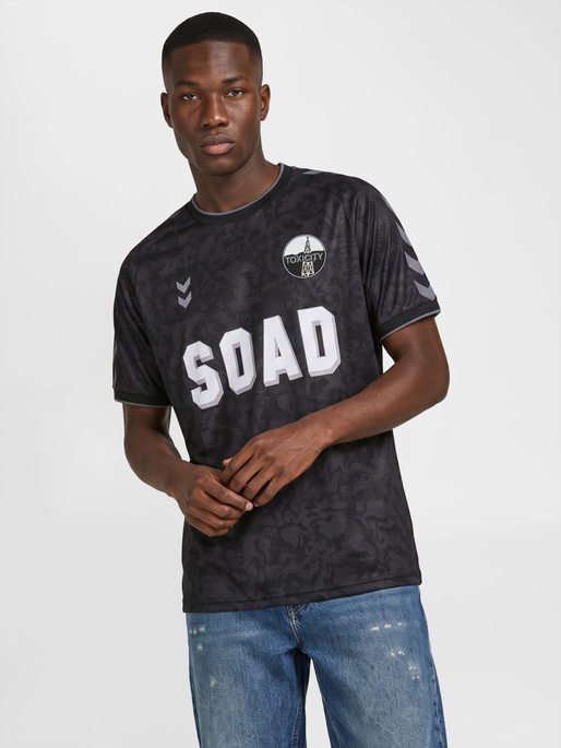 hmlSOAD TOUR 26 CAMO JERSEY S/S, BLACK/GREY, model