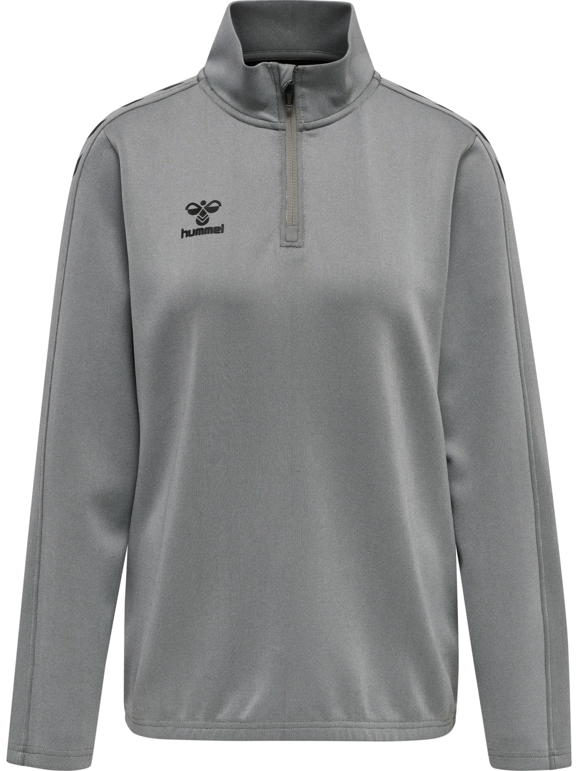 hmlCORE XK HALF ZIP SWEAT WOMAN, GREY MELANGE, packshot