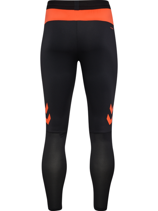 hmlBLAZE PRO TRAINING PANTS, BLACK/ORANGE, packshot