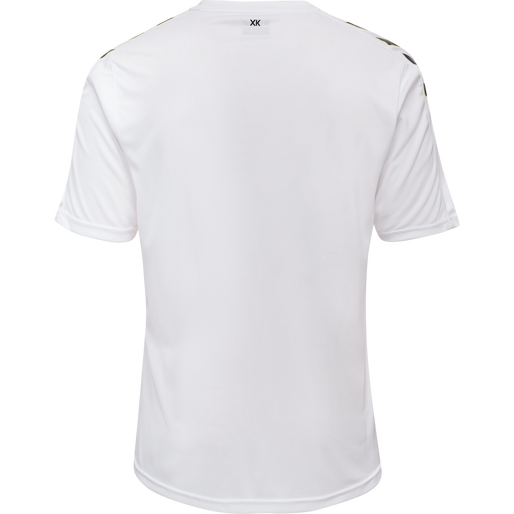 hmlCORE XK POLY JERSEY S/S, WHITE, packshot