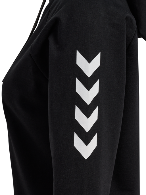 HMLGO COTTON HOODIE WOMAN, BLACK, packshot