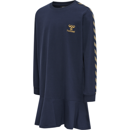 hmlEVELYN DRESS L/S, BLACK IRIS, packshot