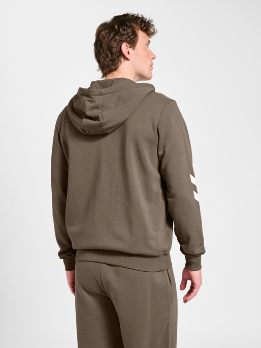 hmlLEGACY 2.0 ZIP HOODIE, DARK NIGHT, model