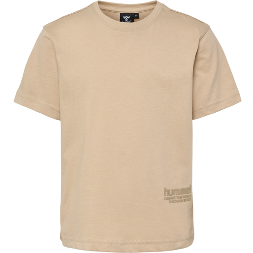 hmlPURE T-SHIRT S/S, IRISH CREAM, packshot