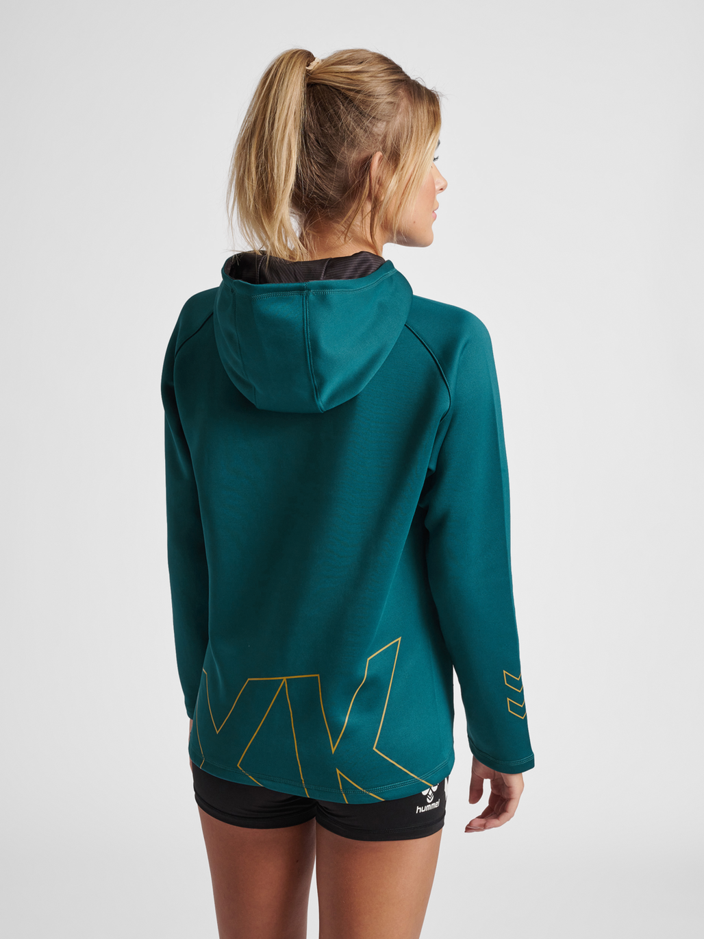 hummel CIMA XK HOODIE WOMAN BLUE CORAL hummel