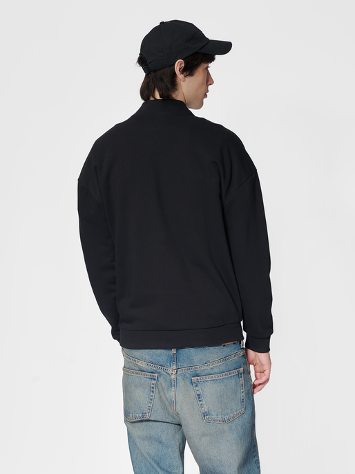 hmlLOOSE HALF ZIP  BEE, BLACK, model