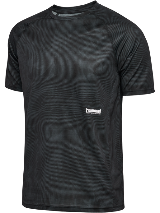 hmlPULSE AOP WORKOUT SHORTS SET, BLACK/EBONY hmlPULSE AOP WORKOUT SHORTS SET, BLACK/EBONY, packshot