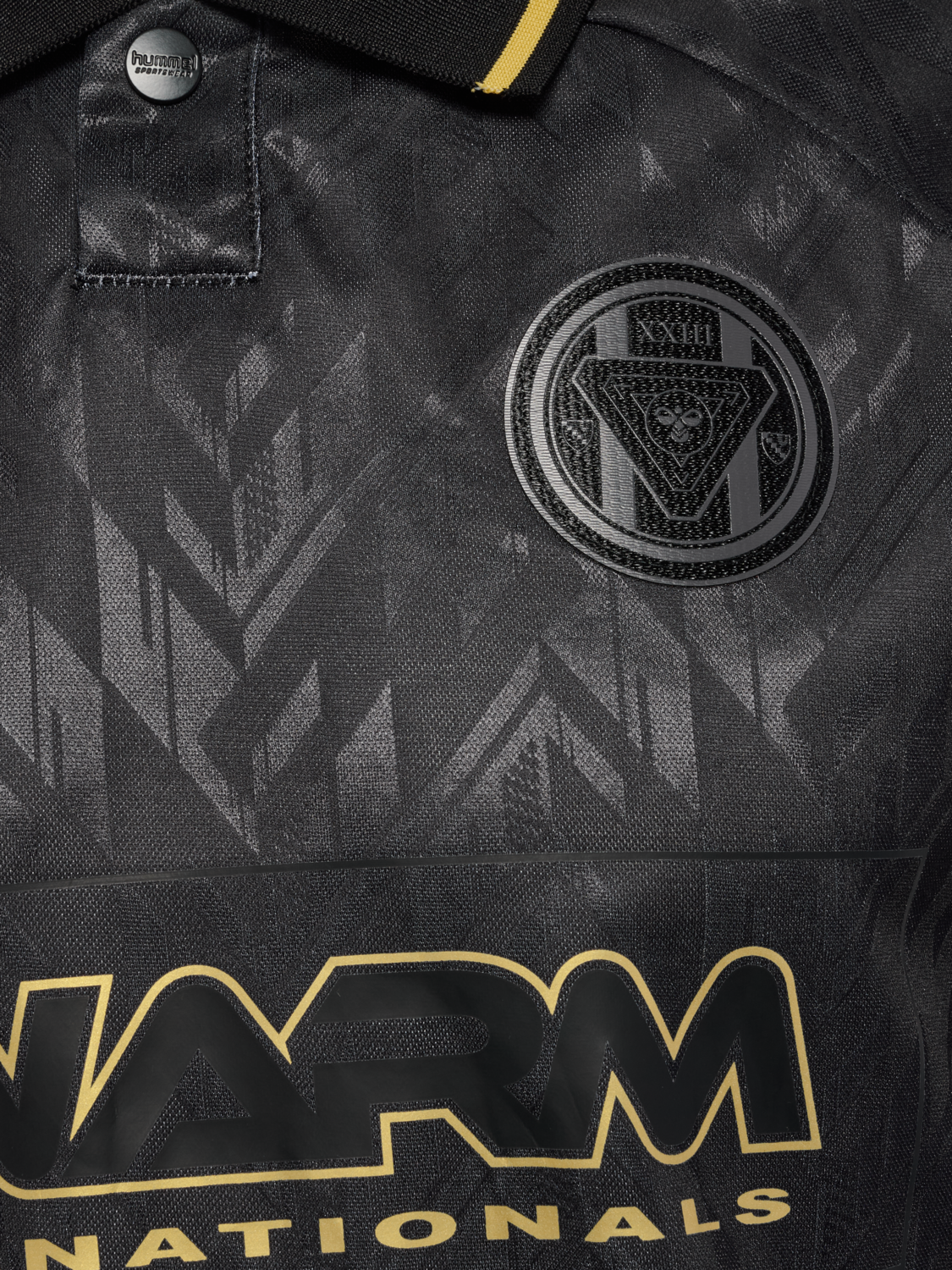 hmlLOOSE BAY SOCCER JERSEY S/S, BLACK, packshot