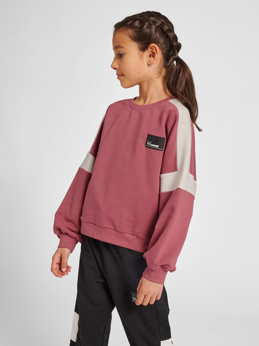 Pink sweatshirt sale with rose