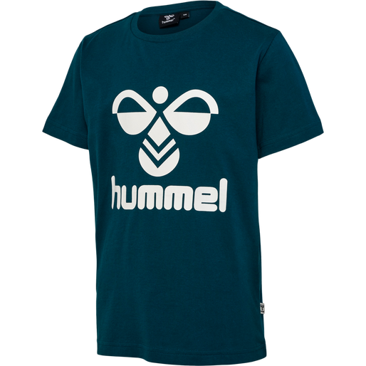 hmlTRES T-SHIRT S/S 2-PK, DEEP TEAL, packshot