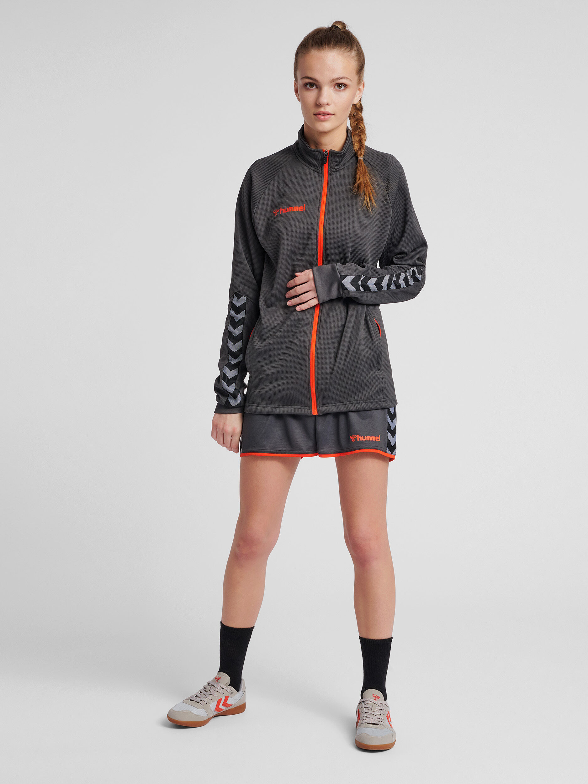 Hummel authentic charge top poly zip jacket