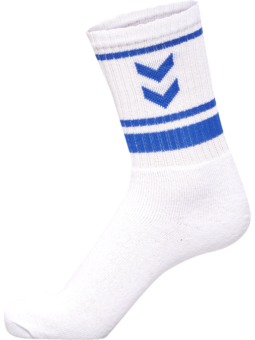 hml4 PACK TRIPLE STRIPE CREW SOCK, BLUE/RED/YELLOW/GREEN, packshot