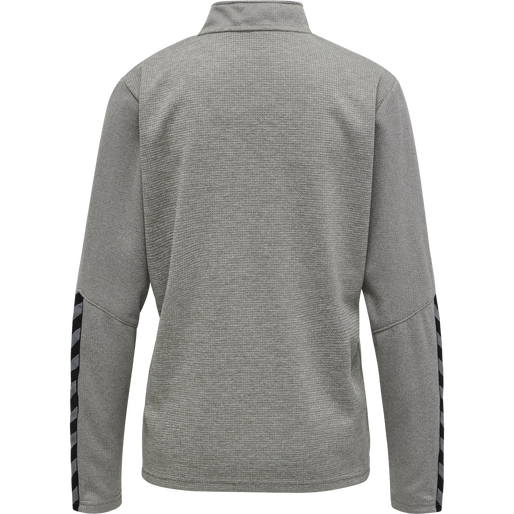 hmlAUTHENTIC HALF ZIP SWEATSHIRT WO, GREY MELANGE, packshot