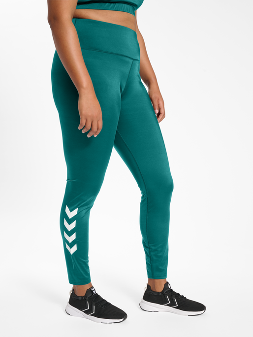 hummel TE CURVY HIGH WAIST TIGHTS PLUS - DEEP TEAL