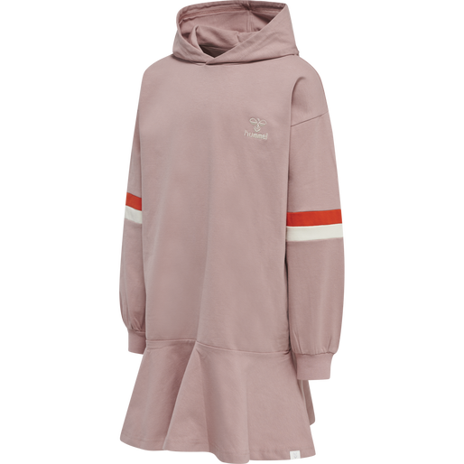 hummel BEVERLY HOODIE DRESS WOODROSE hummel