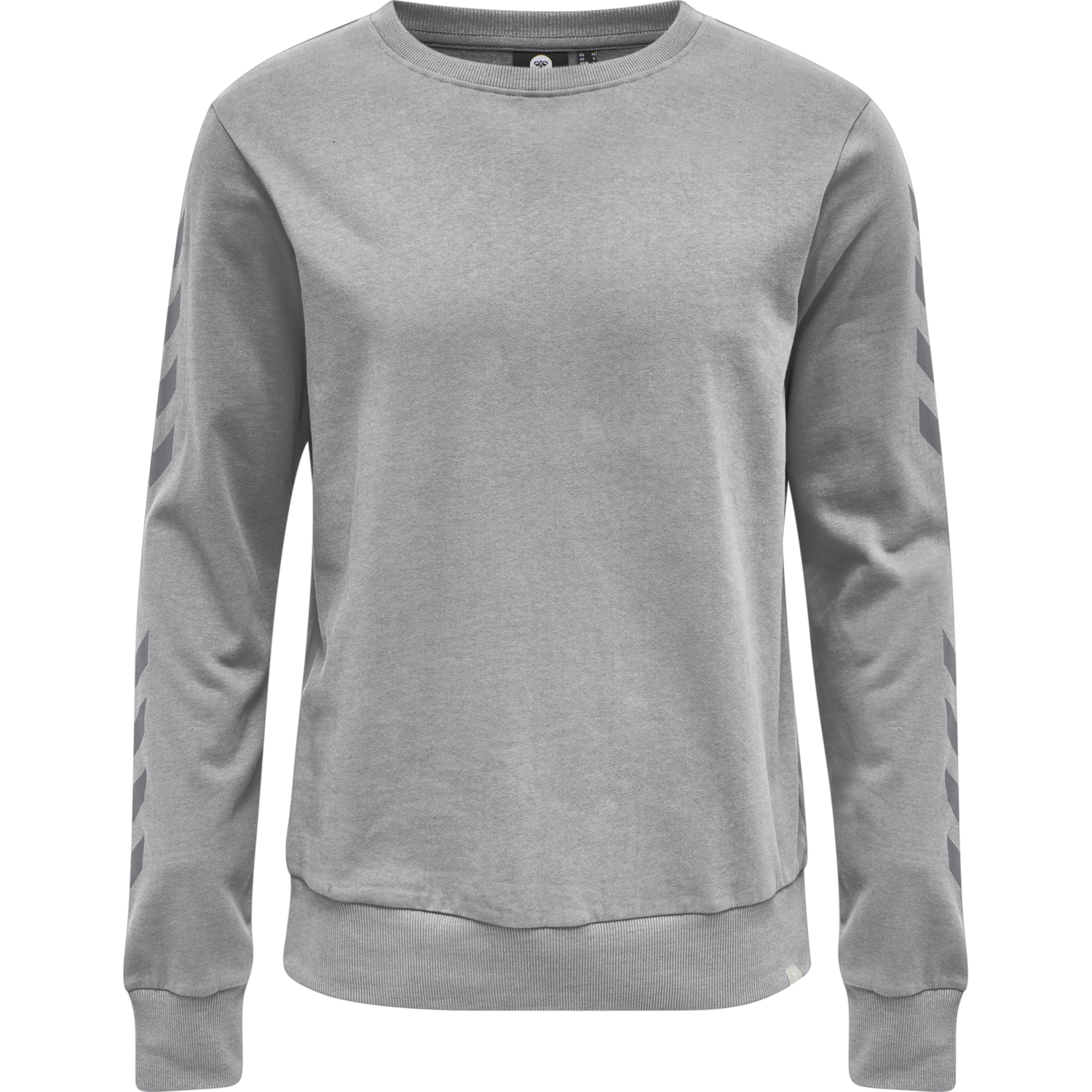 hmlLEGACY CHEVRON SWEATSHIRT, GREY MELANGE, packshot