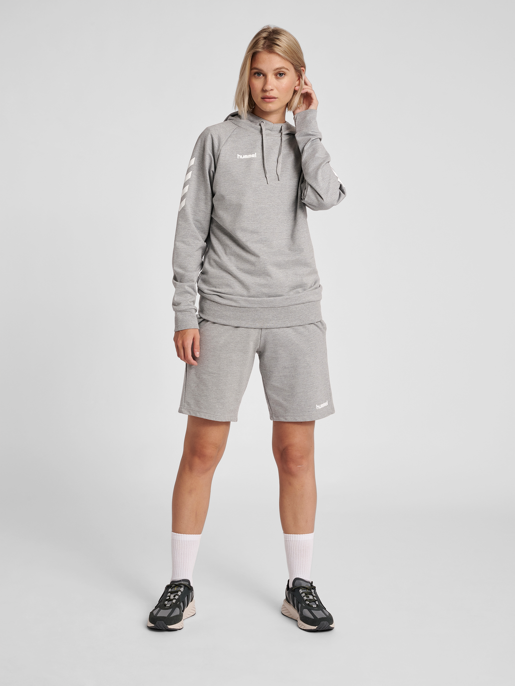 Hummel grey hoodie discount