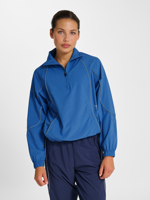 hmlPULSE WOVEN W HALF ZIP, RIVERSIDE, model