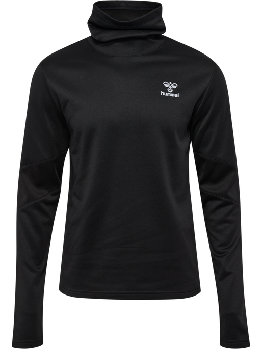 hmlACTIVE WINTER CREW SWEAT, BLACK hmlACTIVE WINTER CREW SWEAT, BLACK, packshot