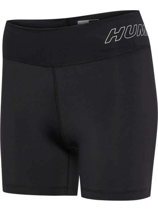 hmlTE FUNDAMENTAL MW TIGHT SHORTS, BLACK/WHITE, packshot