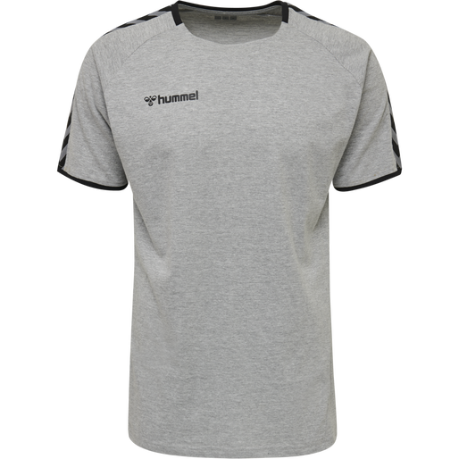 hmlAUTHENTIC TRAINING TEE, GREY MELANGE, packshot