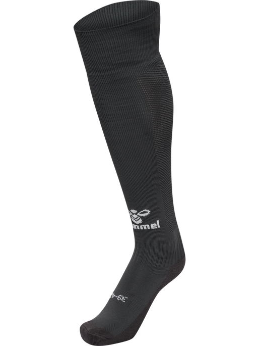 hmlESSENTIAL FOOTBALL SOCKS, ASPHALT/WHITE, packshot