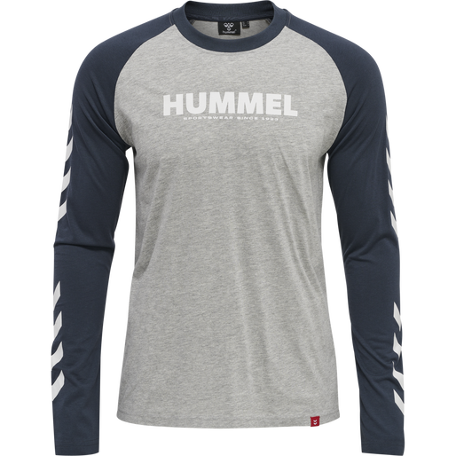 hmlLEGACY BLOCKED T-SHIRT L/S, BLUE NIGHTS hmlLEGACY BLOCKED T-SHIRT L/S, BLUE NIGHTS, packshot