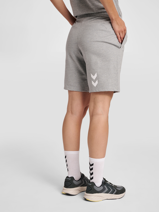 hummel GO COTTON BERMUDA SHORTS WOMAN GREY MELANGE hummel