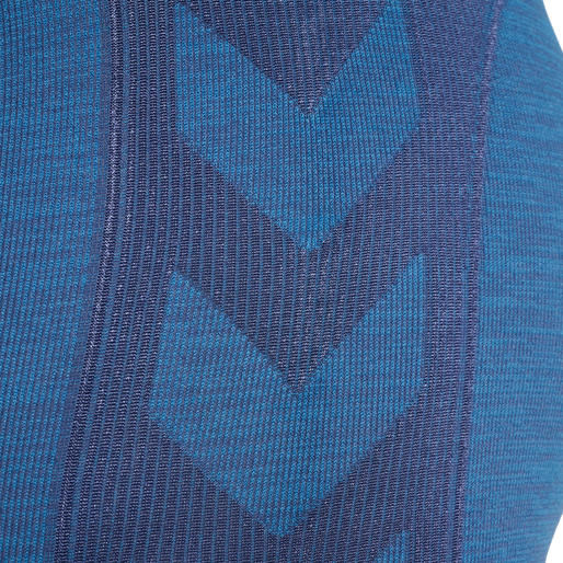 hmlCLEA SEAMLESS MID WAIST TIGHTS, RIVIERA/INSIGNIA BLUE MELANGE hmlCLEA SEAMLESS MID WAIST TIGHTS, RIVIERA/INSIGNIA BLUE MELANGE, packshot