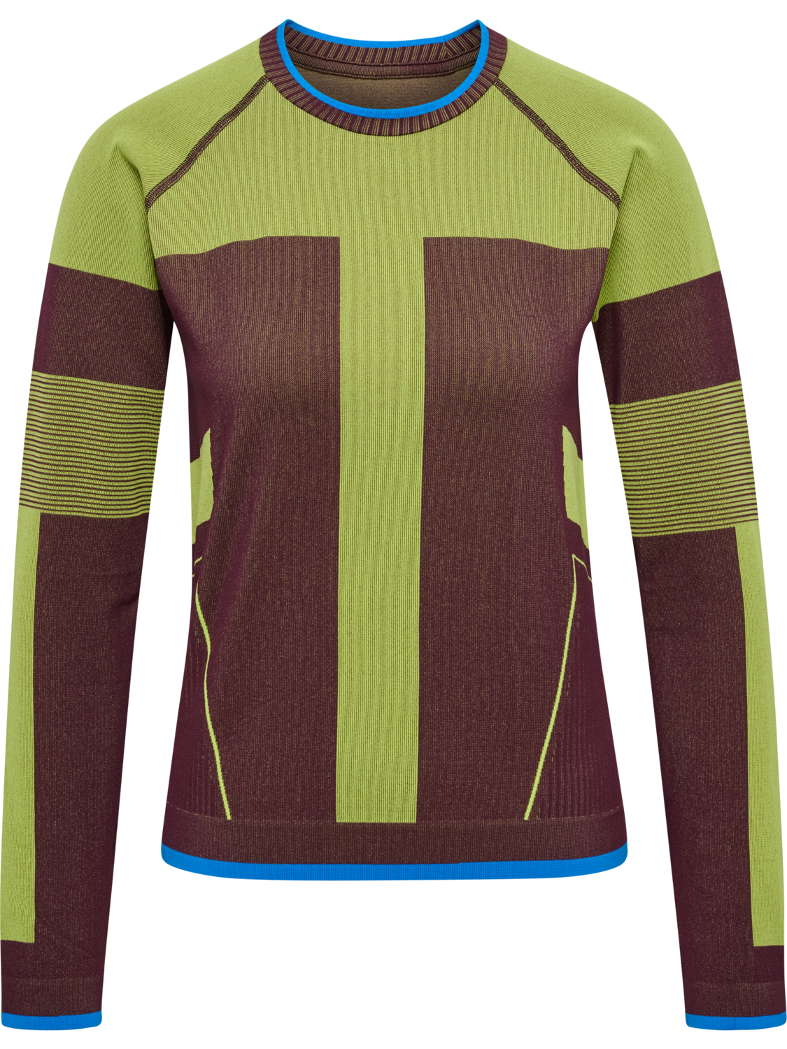 hmlSEAMLESS TEE LS, FIG, packshot