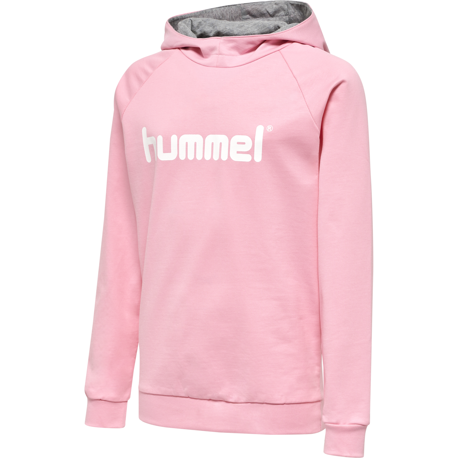 HMLGO KIDS COTTON LOGO HOODIE, COTTON CANDY, packshot