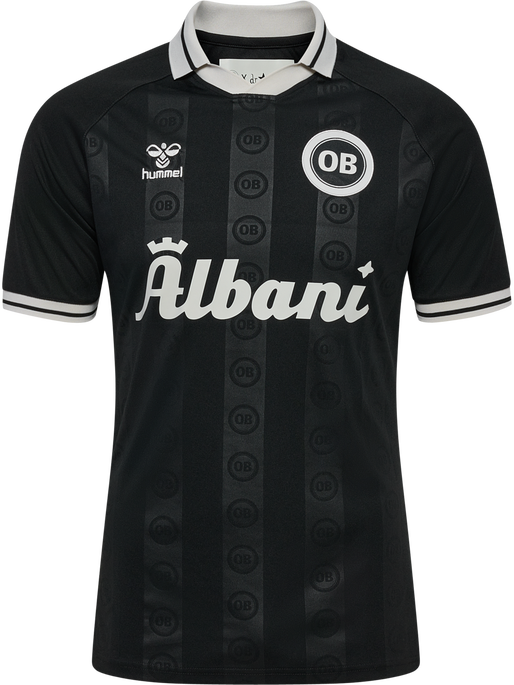 OB 24/25 PREGAME JERSEY S/S, BLACK, packshot