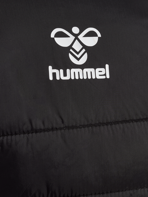 hmlGO QUILTED HOOD JACKET, BLACK, packshot